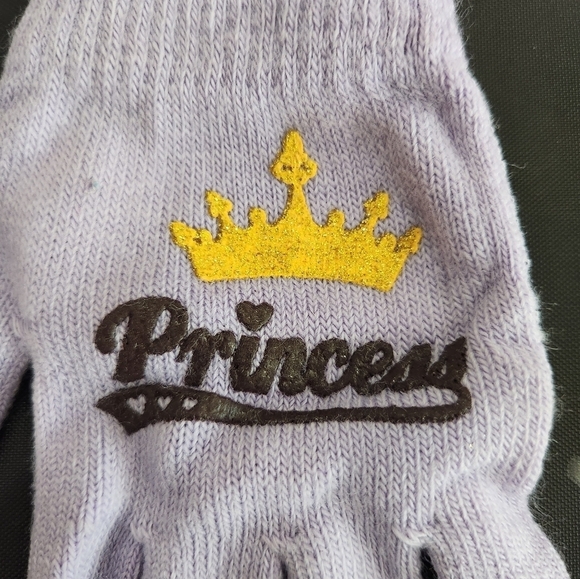 Glove and Hat Set for a princess Purple Gold - Picture 3 of 4